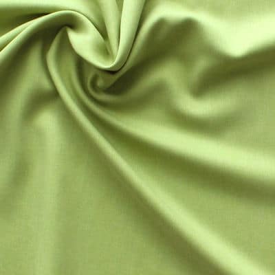 Stof met aspect van voorgewassen zijde - effen groen