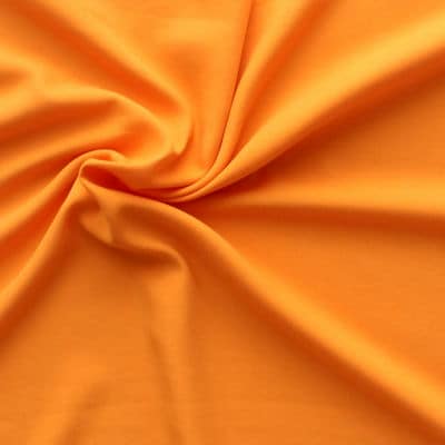 Fabric with aspect of washed silk - plain orange 
