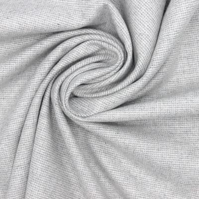 Tissu gratté extensible - gris chiné