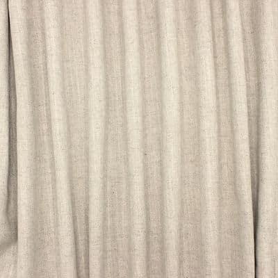 Fabric in viscose and linen - beige 