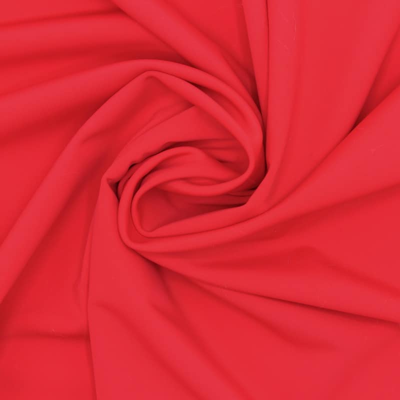 Tissu extensible type lycra - rouge