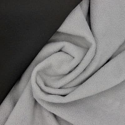 Tissu Softshell envers polar gris - noir