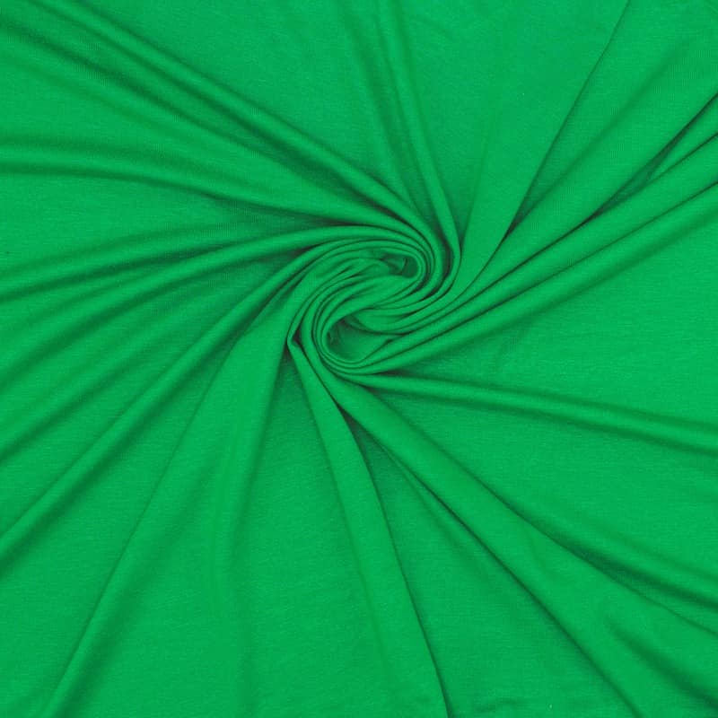 Tissu jersey viscose - vert