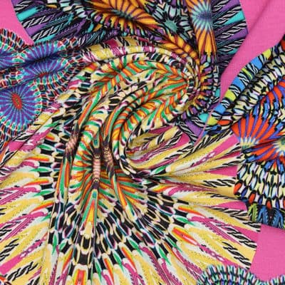 Printed viscose jersey fabric - multicolored