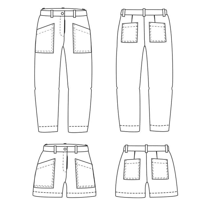 Pattern pants or shorts Berlin