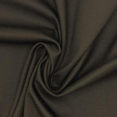 Extensible twill fabric - plain khaki 
