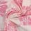 Extensible cotton with flowers - white and pink 