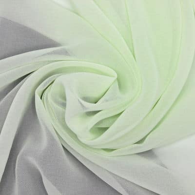 Tissu voile polyester uni - vert