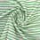 Striped cotton fabric - green 