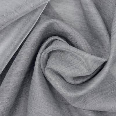 Tissu voile polyester - gris argent