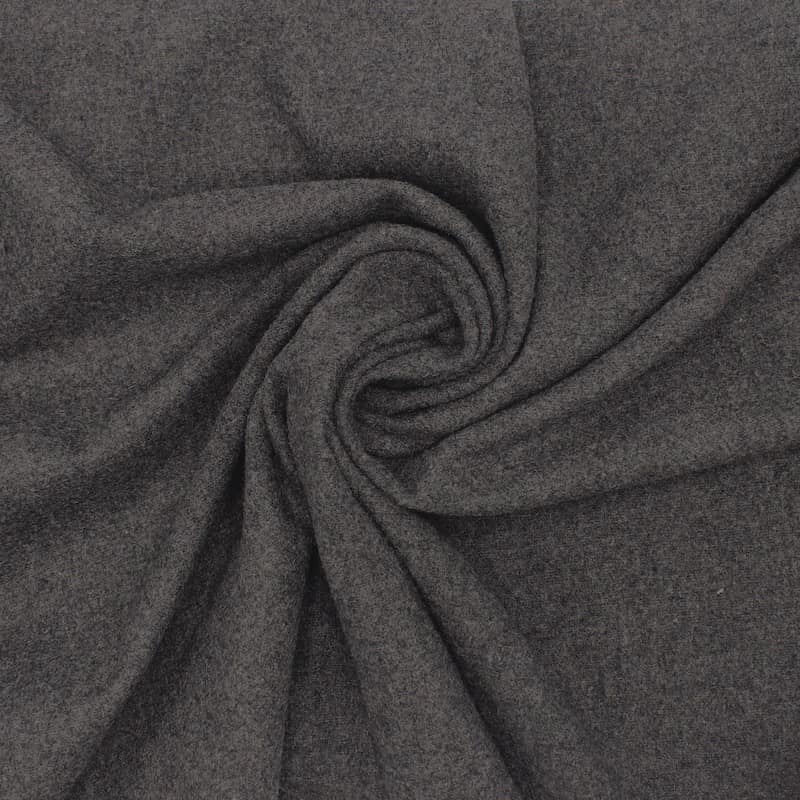 Extensible wool fabric - grey 