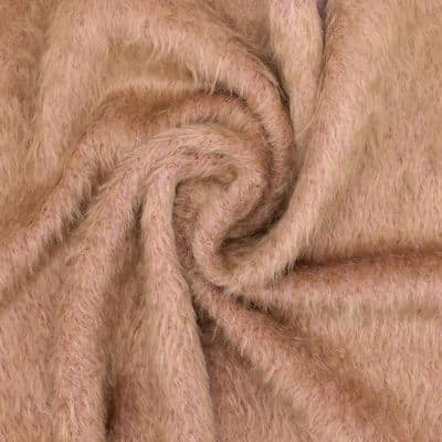 Wool fabric - pink and beige 