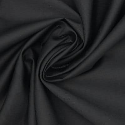 Cotton twill fabric - plain black 