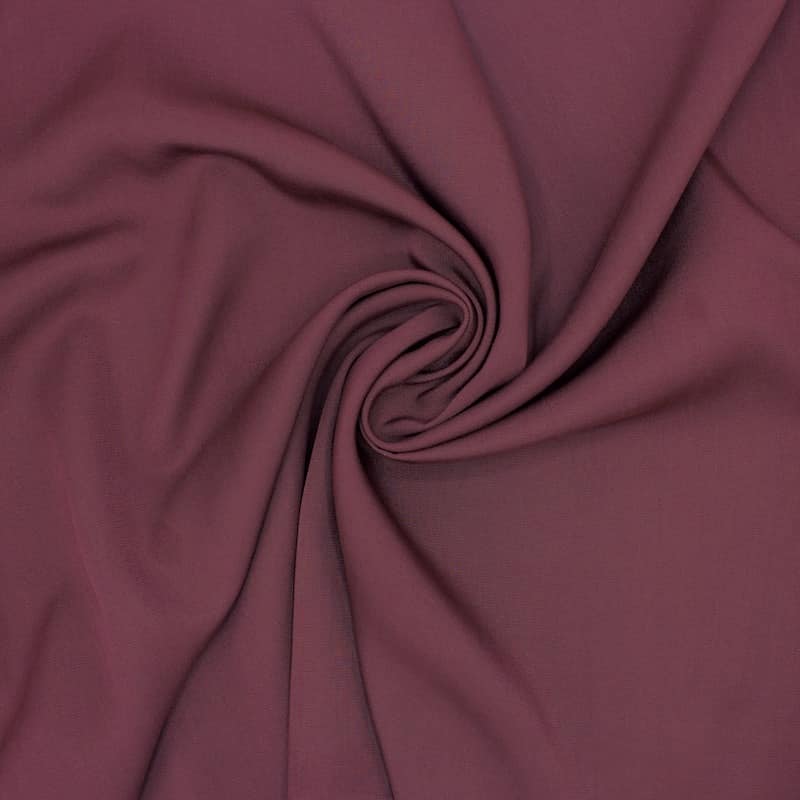 Cupro twill fabric - plain burgondy 