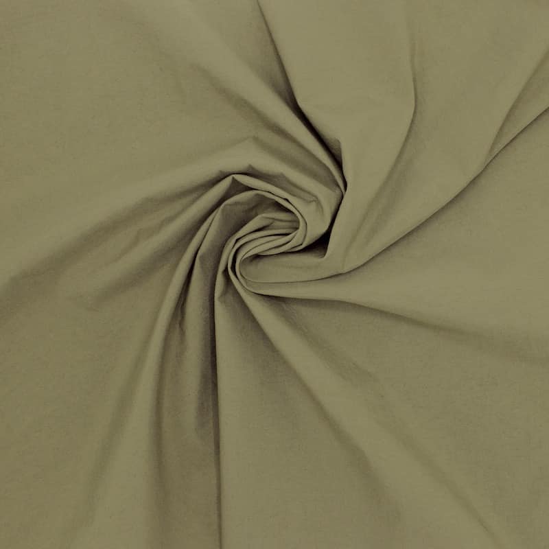 Polyester fabric - plain khaki 