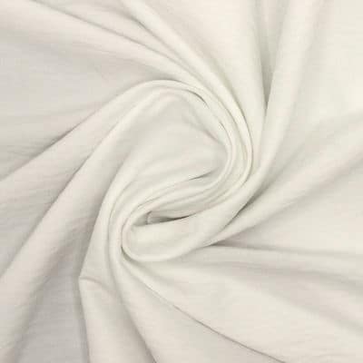 Crushed polyester fabric - white 