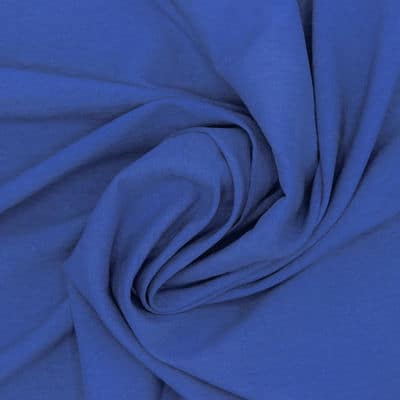 Tissu polyester crushed - bleu