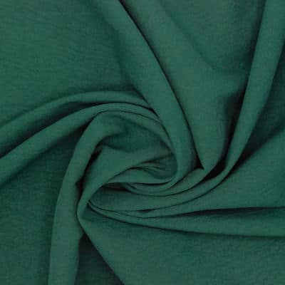 Crushed polyester fabric - glass green