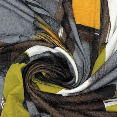 Coupon de 2,50m de tissu jersey vintage - multicolore