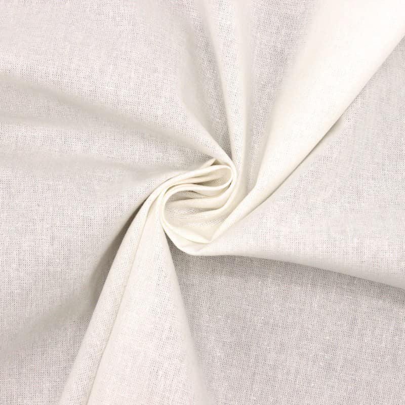 Tissu 100% coton blanc par rouleaux