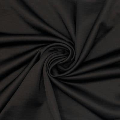 Fabric in cotton and polyamide - black 