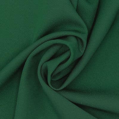 Extensible polyester twill fabric - plain green