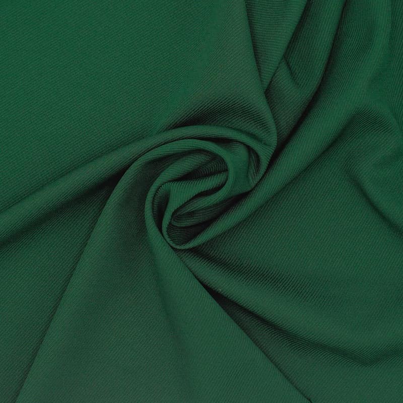 Rekbare polyester twill stof - effen groen 