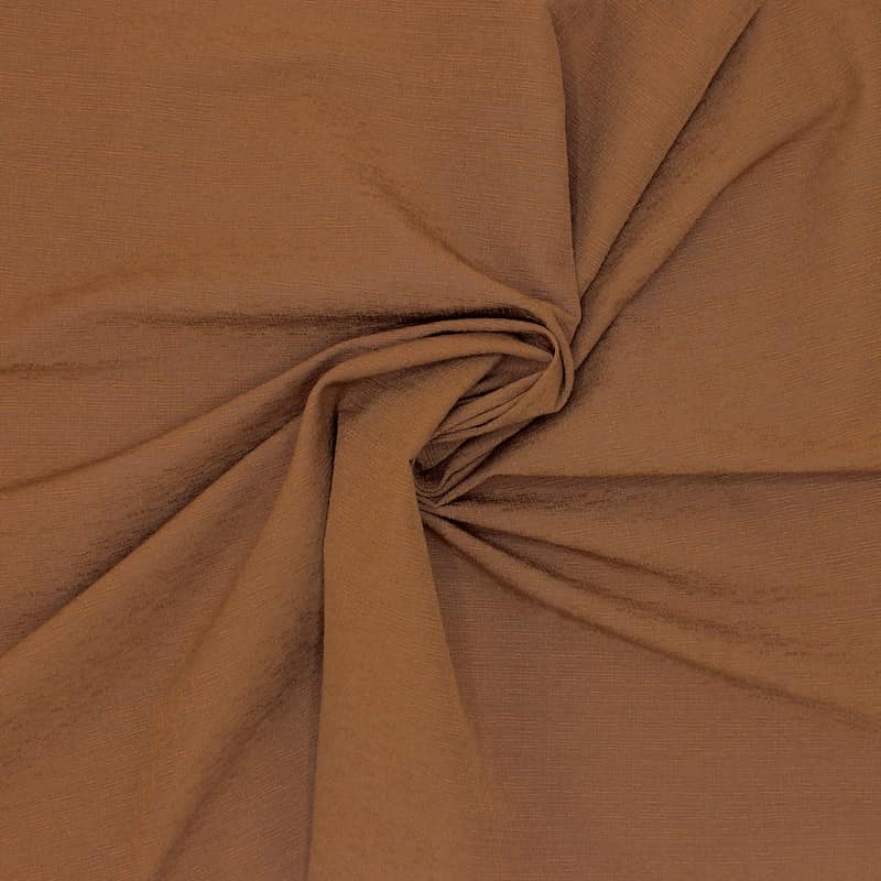 Extensible fabric - plain rust