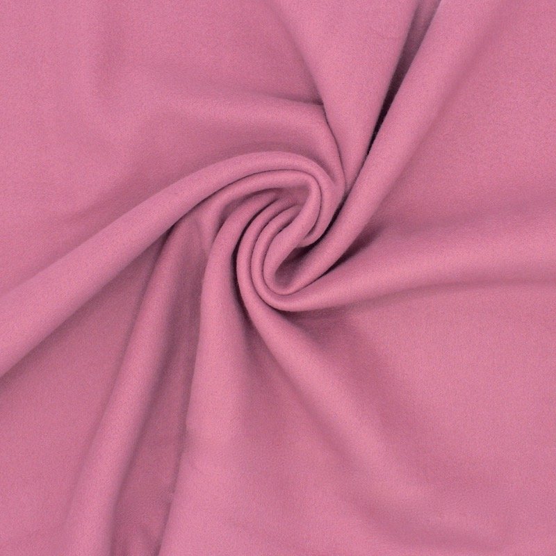 Extensible fleece fabric - old pink