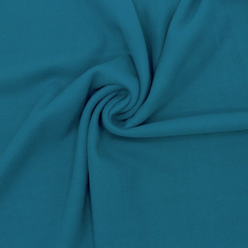 Extensible fleece fabric - teal
