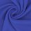 Rekbare fleece stof - blauwe saffier 