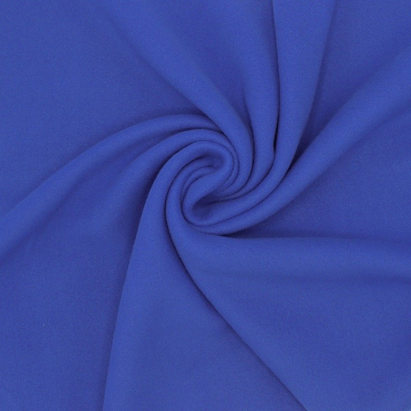 Tissu polaire extensible- bleu saphir