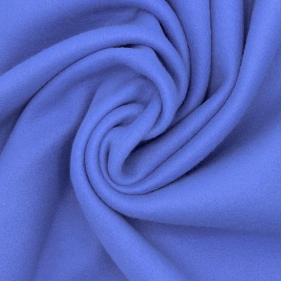 Rekbare fleece stof - koningsblauw 