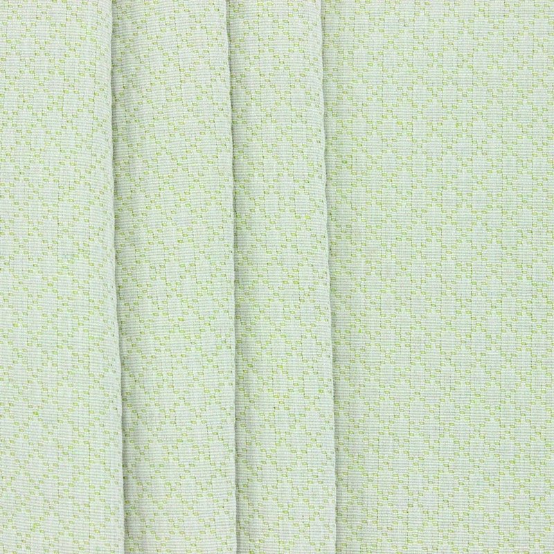 Jacquard fabric with rhombs - green 