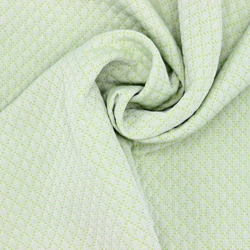Jacquard fabric with rhombs - green 