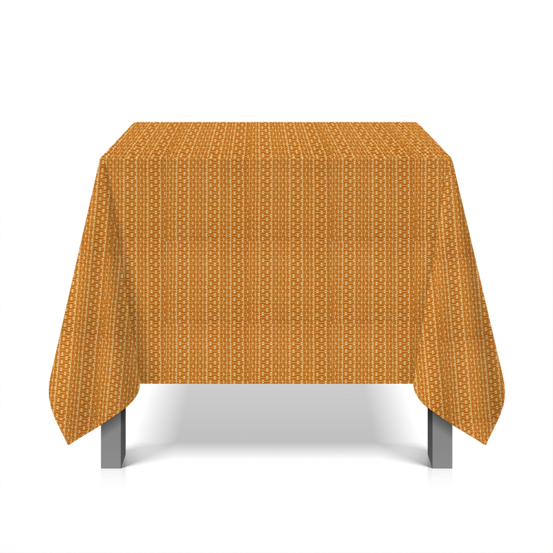 Fabric in cotton and linnen - rust-colored