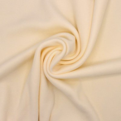 Tissu polaire extensible- crème