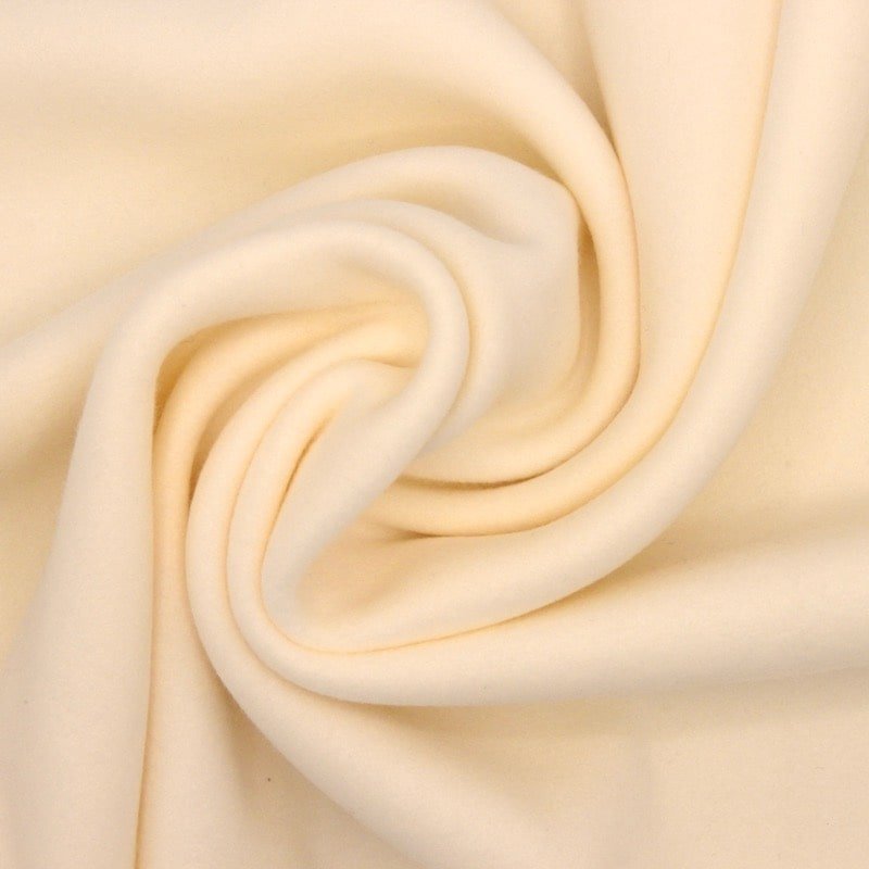 Extensible fleece fabric - cream