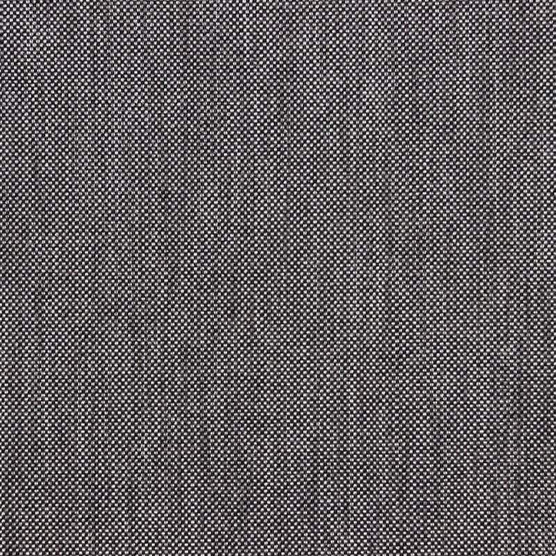 Coupon de 3,30m de tissu d'ameublement noir et gris argent