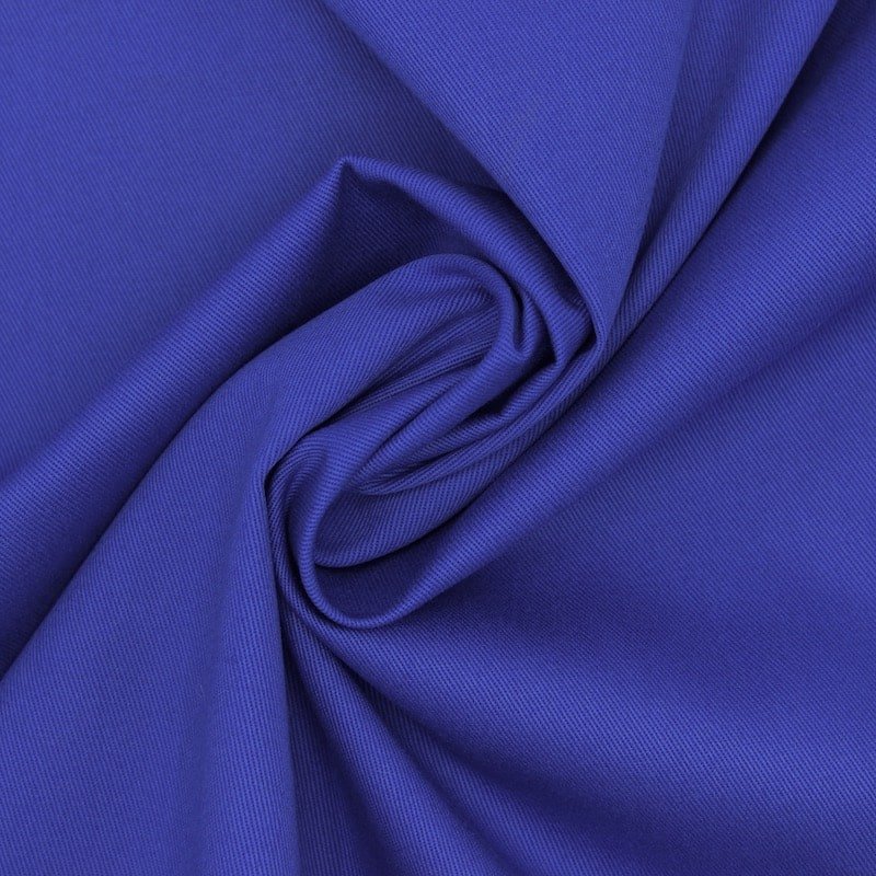 Gabardine cotton fabric - klein blue 