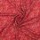 100% viscose fabric with flowers - red 