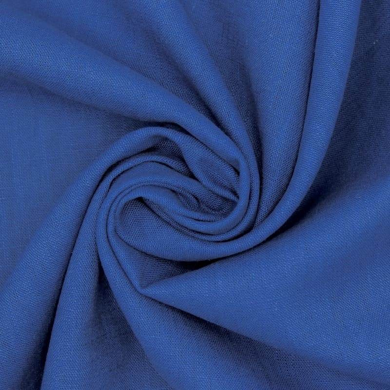 Tissu 100% lin - bleu