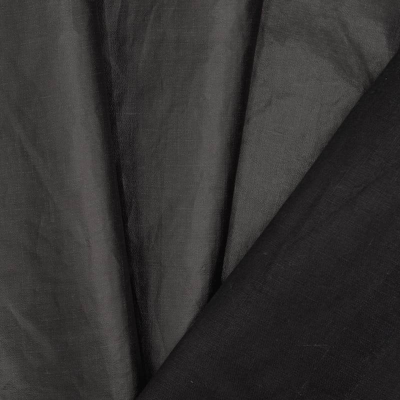 Waterdichte stof in polyester - zwart 