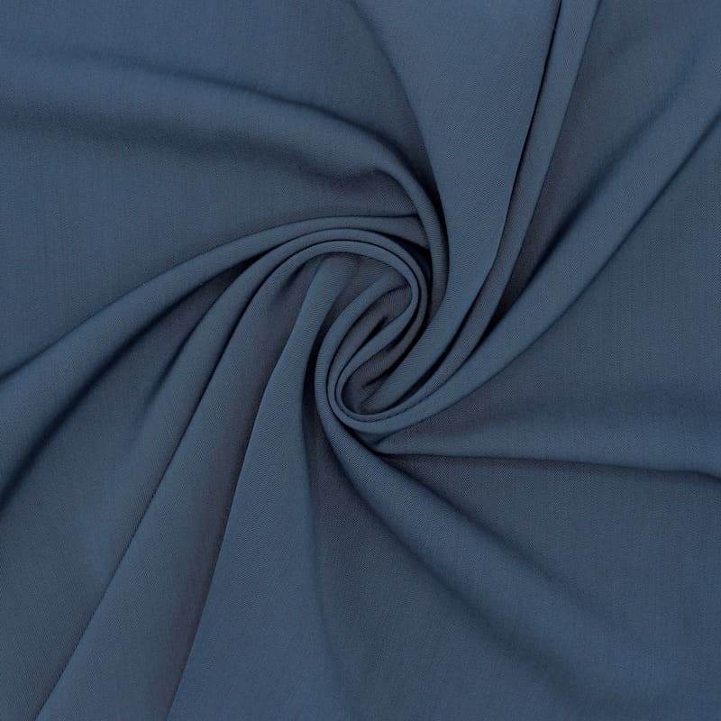 Viscose and polyester twill fabric - blue