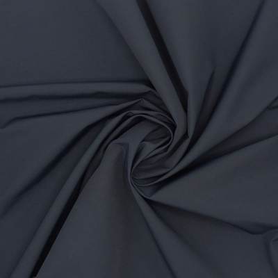 Water-repellent fabric in cotton and polyamide - navy blue 