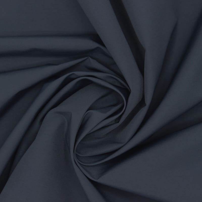 Water-repellent fabric in cotton and polyamide - navy blue 