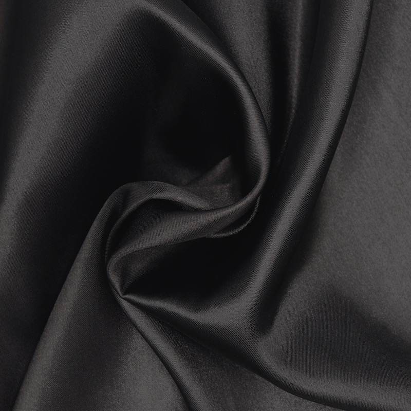 Satin lining fabric - black