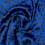 Polyester stof met dierenprint - blauw