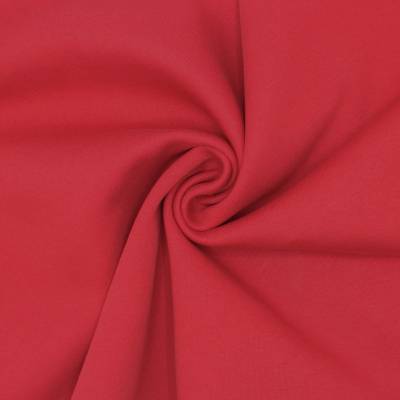 Duffled sweatshirt fabric - red