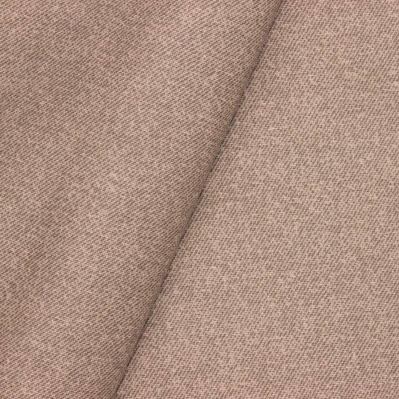 Coated fabric in cotton and polyester - rosé brown